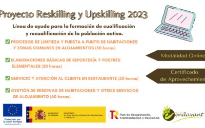 ¡FORMACIÓN GRATUITA EN HOSTELERÍA Y TURISMO!